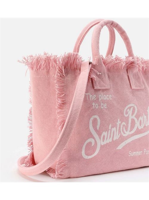 Borsa Colette rosa in canvas con frange MC2 SAINT BARTH | COL0001/00135L